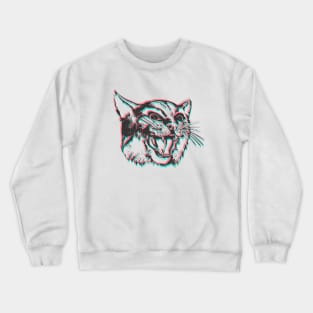 Glitch Cat Crewneck Sweatshirt